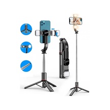 L12d Işıklı Selfie Çubuğu Uzaktan Kumandalı 116 Cm Tripod Özçekim Alüminyum Masa Üstü Tripod