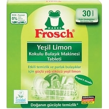 Frosch Yeşil Limon Kokulu Bulaşık Makinesi Deterjanı 30 Tablet