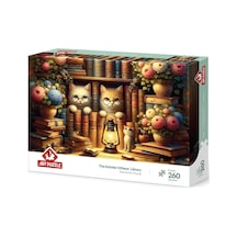 Art Puzzle Bilge Kediler Kitaplığı 260 Parça Puzzle Belirtilmemiş