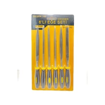 Meşem Mini Eğe Seti Takımı Çeşitli Uçlu 6 Parça 5X180X6