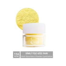 Carla Toz Göz Farı Altın Powder Eyeshadow Gold 114