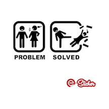Problem Çözüldü Problem Solved Oto Sticker Araba Sticker (421371406)