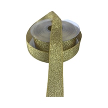 Saten Kurdele Simli 2.5cm X 10m Altın