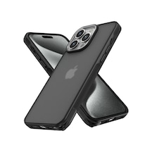 Newface Apple İphone 15 Pro Max Kılıf Elegant Kapak - Siyah