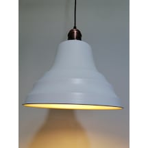 Riolight Retro Beyaz Içi Gold Tekli Metal Sarkıt Çap: 27Cm (538288182)