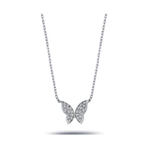 Lova Pırlanta Kelebek Kolye - 2040144