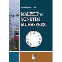 Maliyet Ve Yönetim Muhasebesi İbrahim Lazol Ekin