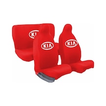 Kia Soul Pratik Servis Kılıfı Ön ve Arka Set Kırmızı
