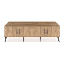 Hyperion Tv Ünitesi 2 Raflı 4 Kapaklı 176x44x51 Çam-çam/çam Atlas Çam/atlas Çam