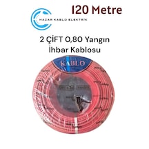 Yeşim Kablo 2x2x0.80 Mm+0.50 Yangın Alarm Kablosu 120 Metre