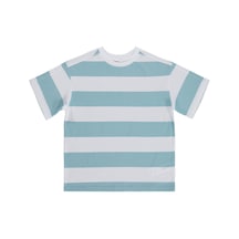 Civil Boys Basic Çizgili 10-13 Yaş Tişört - Mavi