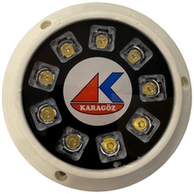 9 Power Ledli Sualtı Lambası 10-30 V Beyaz