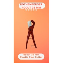 Rothenberger Rocut 38 Mm Plastik Boru Makası
