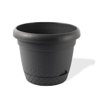 Omnipazar Krs-343 Dekoratif İnci Bitki Çiçek Saksı Takımı 4.9 Litre No 3 Antrasit 116