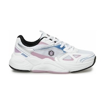 Lumberjack Tech Kalın Tabanlı Spor Snekaers Kadın Ayakkabı Beyaz-lila Beyaz