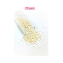 Kesme Cam Boncuk 2mm - 60 Gram - Krem - Bnc384