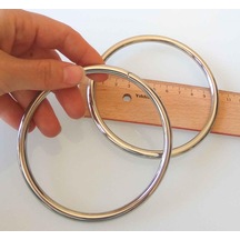 Çanta Aksesuar 10 Cm Gümüş Renk Metal Çanta Sapı Diğer