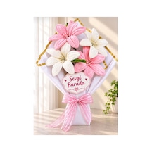 4 Lı Beyaz Pembe Buket Beyaz - 935390104 Beyaz