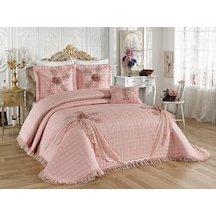 Goncagül Çift Kişilik Yatak Örtüsü Pudra (325326422) Pudra