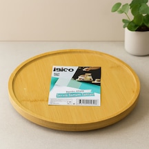Bambu Yuvarlak Sunum Tepsisi 24.5 Cm Ayaklı Çok Renkli