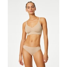 Marks & Spencer 5'li Dikişsiz Bikini Külot Seti T61004106 Bej