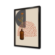 Line Art Çiçek Iı Çerçeveli Mdf Tablo-172133