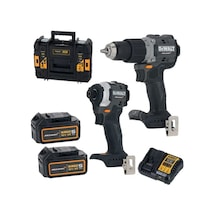 Dewalt Mclaren DCK200MP2T Kömürsüz 18V 5 Ah 2 Li Akülülü Matkap Set