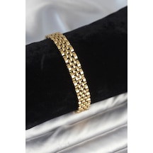 Mey İthalat 316l Çelik 9 Mm Kalınlıkta Gold Renkli Erkek Bileklik - Özel Seri Meyeb6921a1e1881bcb5f67079328 Altın