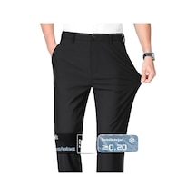 Keten Günlük Pantolon Siyah