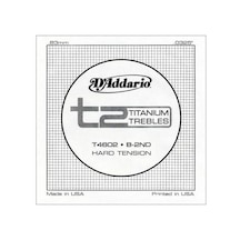 D'addario T4602 T2 Series Klasik Gitar Tek Teli - 2. Tel Si/b Aksesuar Yüksek Yoğunluklu Titanium Materyal, Berrak Ses Sinyali, Dengeli Tansiyon Ve Uzun Ömürlü Performans