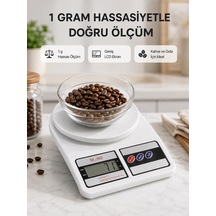 Lcd Ekranlı Hassas Dijital Mutfak Terazisi 5kg Kapasite, 1g Hassasiyet Yeni Nesil Genel