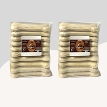 Köpekler İçin 12 Cm Beyaz Press Çiğneme Kemiği 10lu 2 Paket