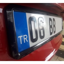 2 Adet Piyano Siyah Plaka Çerçevesi 373428940