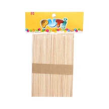 Puti Ahşap Dil Çubuğu Naturel Renk 50'Li Paket