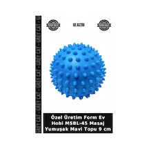 Özel Üretim Form Ev Hobi Msbl-45 Masaj Yumuşak Mavi Topu 9 Cm