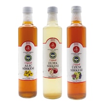 Atatürk Orman Çiftliği Sirke Seti Elma, Üzüm, Alıç 3 Lü 3 X 500 Ml