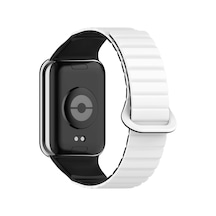 Xiaomi Redmi Watch 4 Silikon Kordon Ogaa Krd-105 Strap Kayış-beyaz-siyah