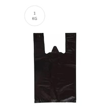 Hubrendy Tedarik Siyah Atlet Poşet Mini Boy 20x34 Cm Takriben 235 Adet 1 Kg