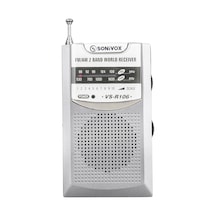 Sonivox VS-R106 Mini FM Radyo Gri