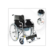 Whitwheels Lazımlıklı Kromajlı Tekerlekli Sandalye