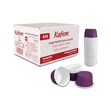Kafem Mat Mor Muffin Kek Kapsülü 50li X 30 Paket Koli - K13 Mor