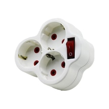 Fetih Elektrik Kod-117-03-p 107-03 Golyat 3'lu Anahtarlı Papatya Yonca - 12'li Paket Diğer