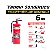 Yangın Söndürme Cihazı Ev ve Ofis Tipi 6 KG