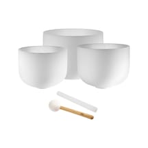 Meinl Sonic Energy 3-parça Crystal Singing Bowl Set A4 / F4 / C4, 432 Hz