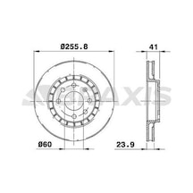 Braxis Ae0075 Ön Fren Disk Aynası Astra F Vectra A Vectra B 1.5 569001