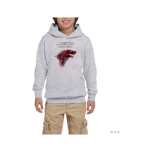 Game Of The North Remembers Gri Çocuk Sweatshirt Gri