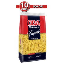 Oba Fiyonk Makarna 500 G X 10 Adet Uzun Süreli Stok Paketi