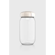 Renga Rhea 1000 Ml Bej Kapaklı Cam Kavanoz 131012 Bej