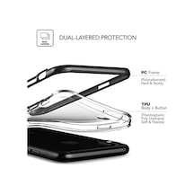 Vrs88870 İphone X Crystal Bumper Kılıf Metal Black 50 x 22