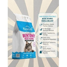 Kuzeylife Bentonit Kedi Kumu Babypowder Parfümlü 20 Lt